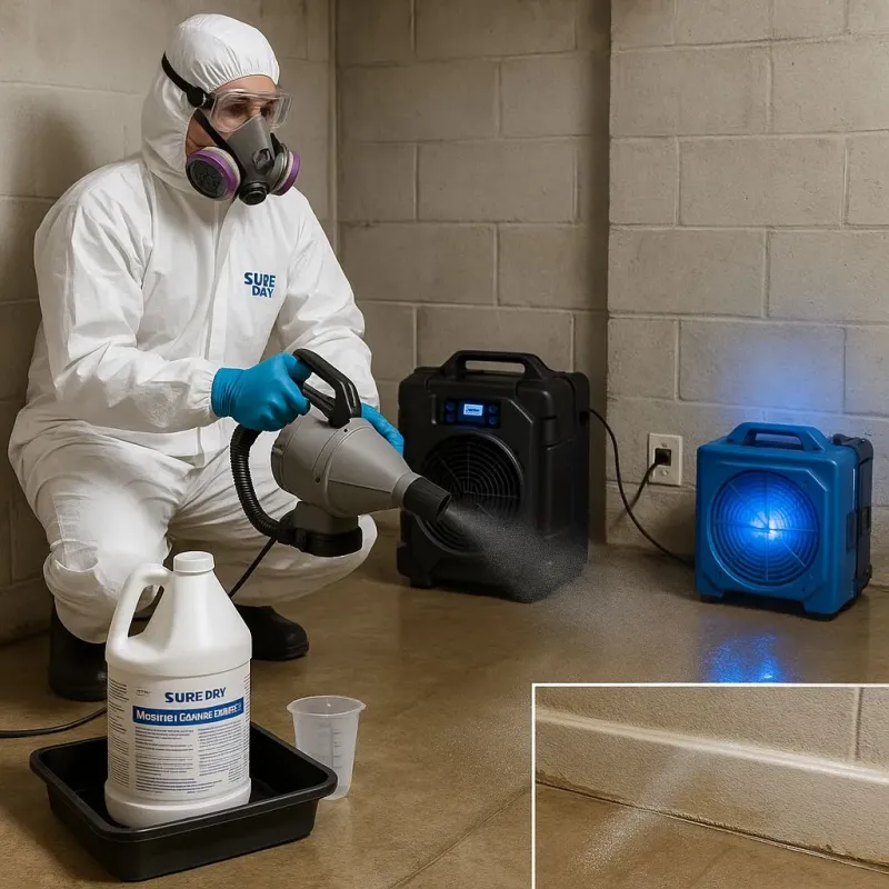 Sanitization and Odor Removal process in Sunderland, MA